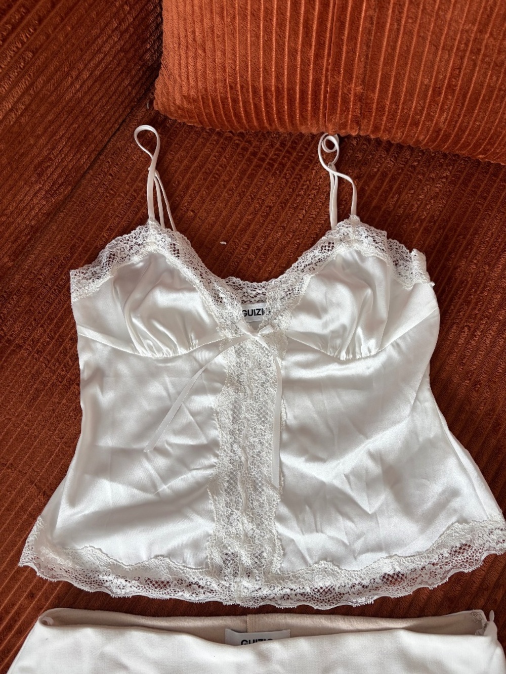 Daniel Guizio Blair Top Ivory Size S